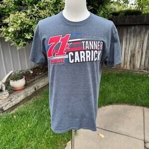 Tanner Carrick #71 California USCA Midget T-Shirt Sprint Car Nascar Grey Men's L